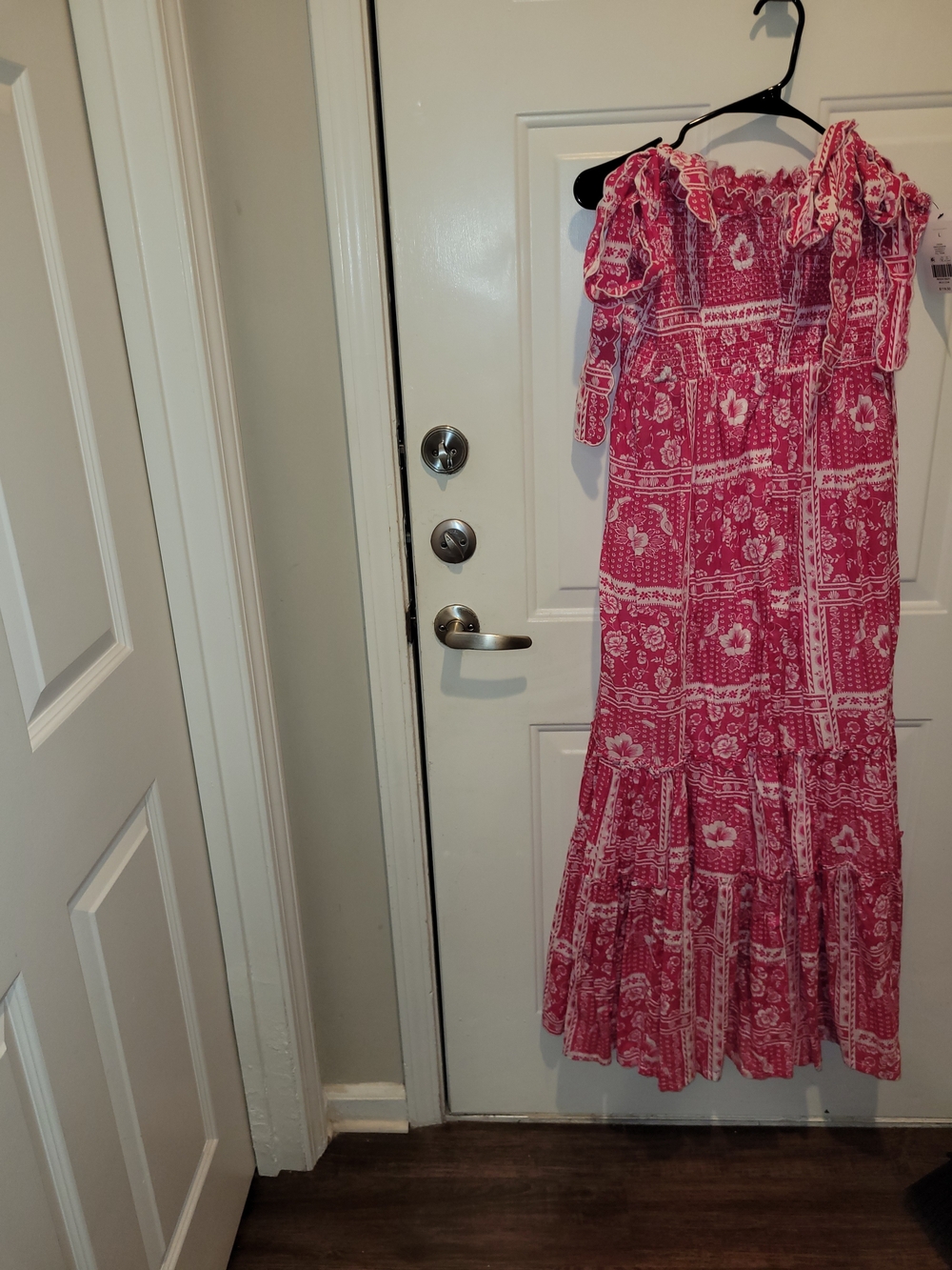 crown & ivy Pink Boho Maxi Dress.